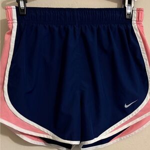Women’s Nike Navy and Pink Athletic Shorts S